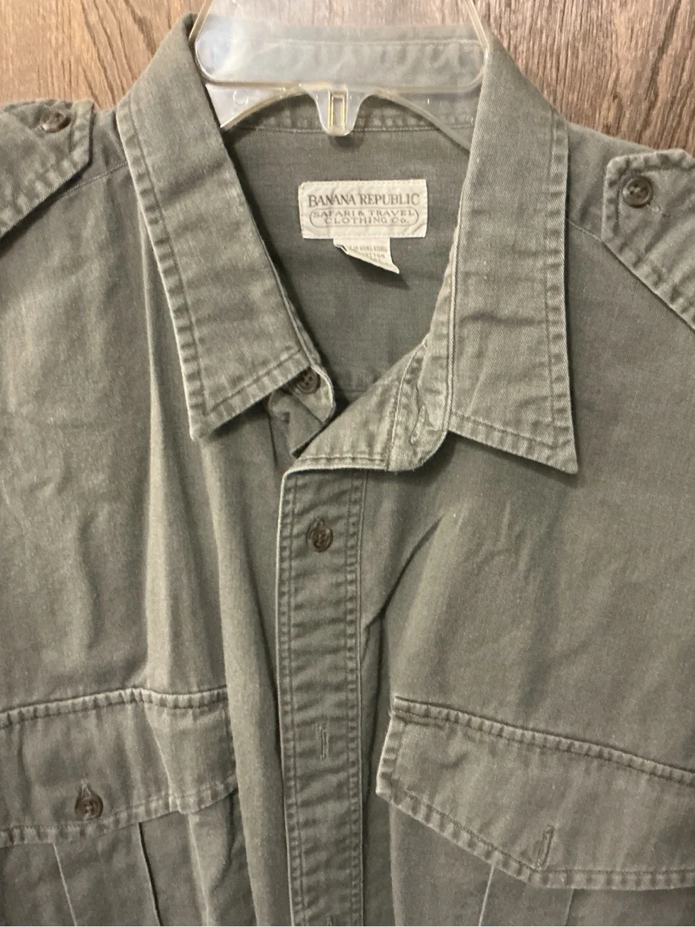 Banana Republic Olive Utility Field Jacket vintage original tag